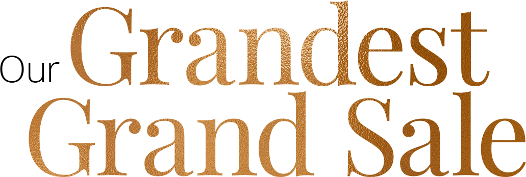 Grandest Grand Sale event logo in gold text, highlighting exclusive piano promotions at Classic Pianos Reno.