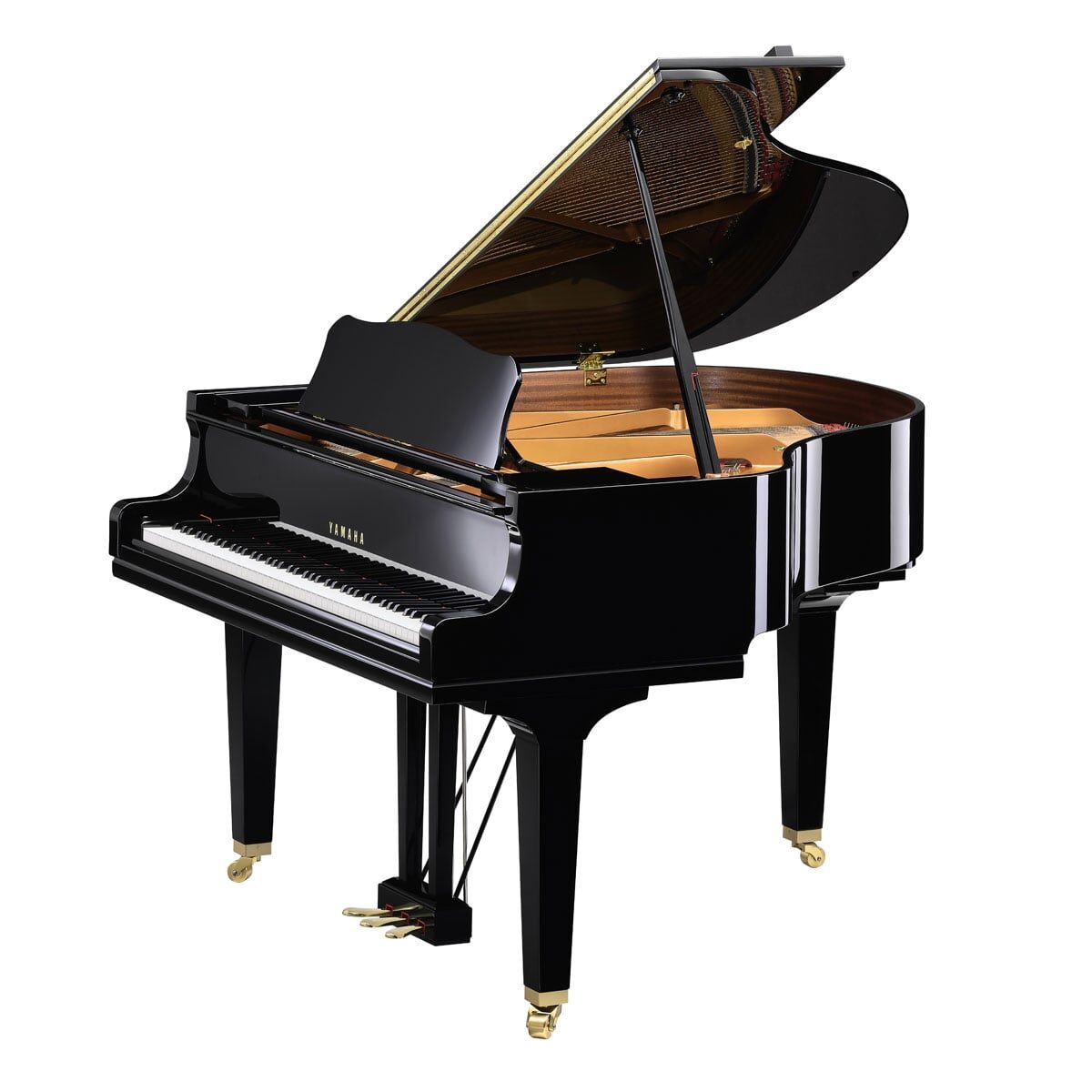 Yamaha GCB Baby Grand in polished ebony.