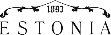 Logo of Estonia Piano brand with decorative 1893 emblem above.